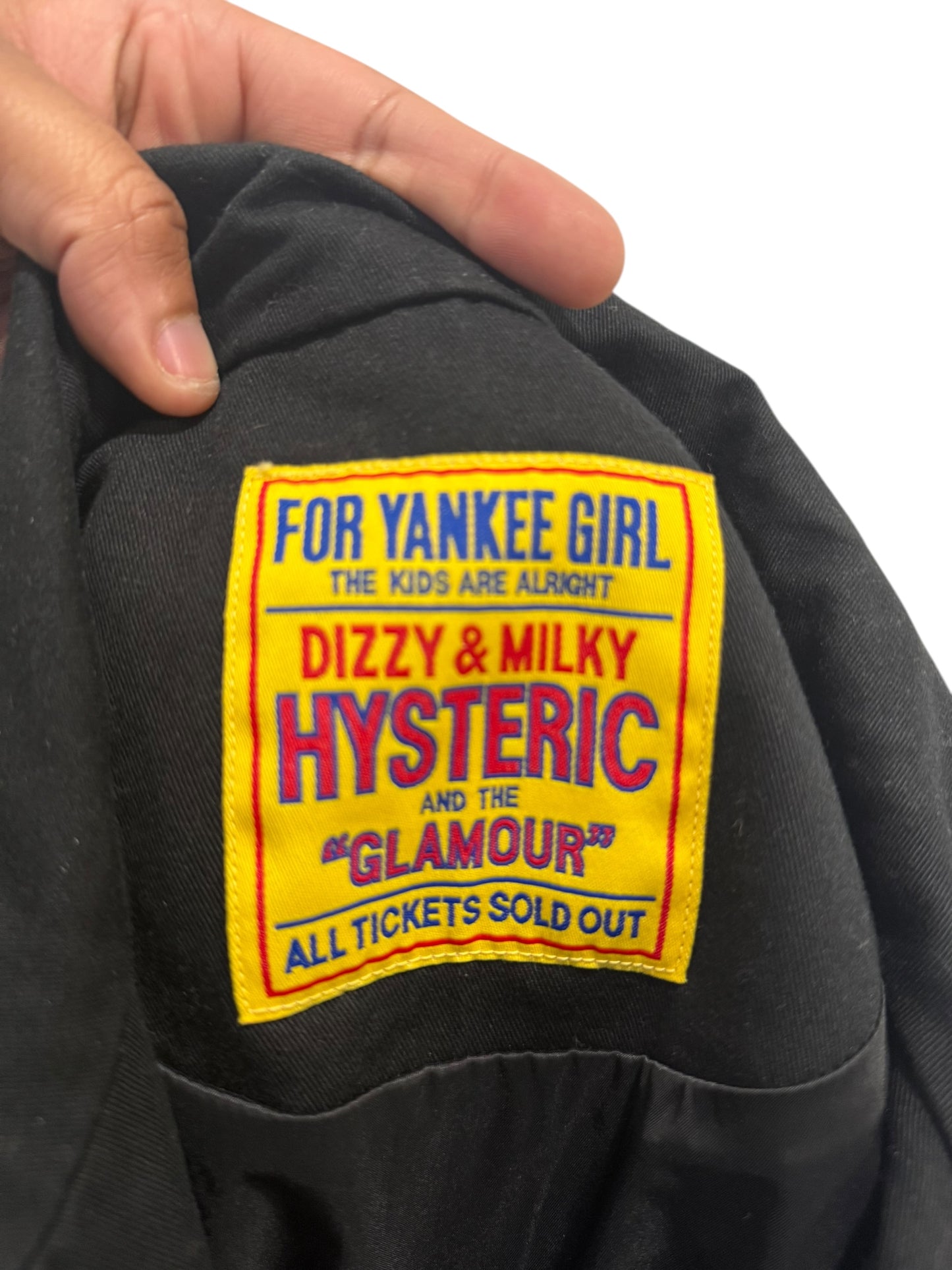 Hysteric Glamour Flame Pattern Work Jacket Black