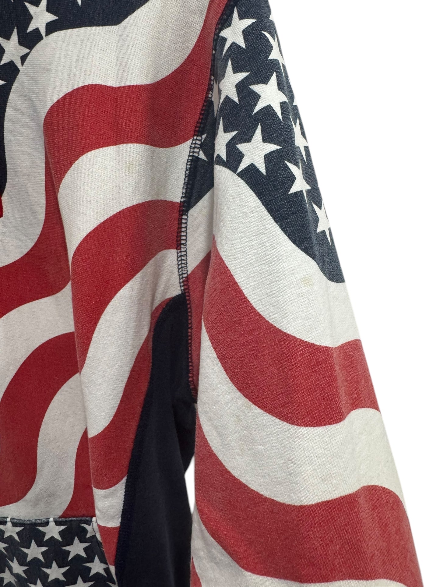 Supreme USA Flag Box Logo Hoodie White