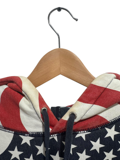 Supreme USA Flag Box Logo Hoodie White