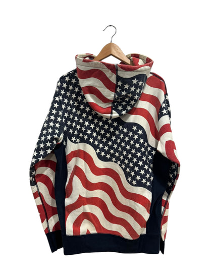 Supreme USA Flag Box Logo Hoodie White