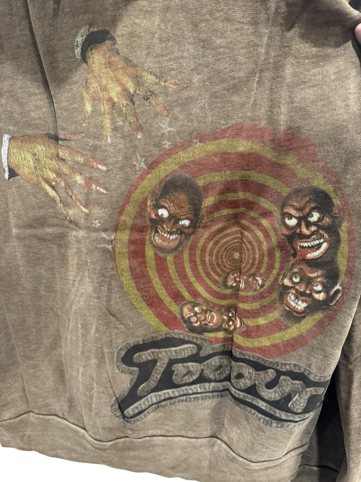 Travis Scott Utopia Circus Maximus 2023 Tour Zip-Up Hoodie Brown