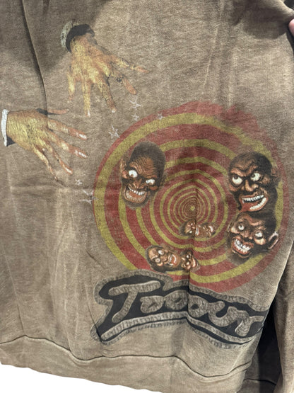 Travis Scott Utopia Circus Maximus 2023 Tour Zip-Up Hoodie Brown