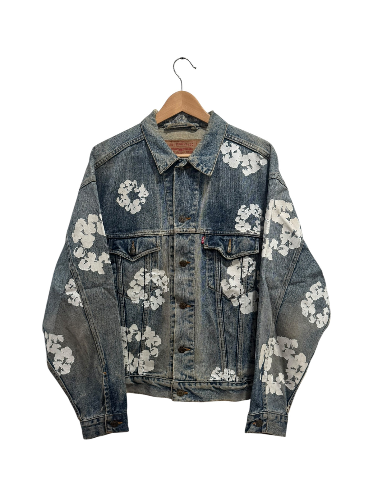 Denim Tears OG Release The Cotton Wreath Denim Jacket Indigo