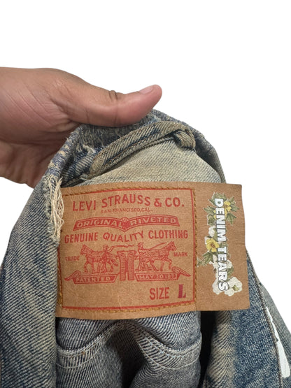 Denim Tears OG Release The Cotton Wreath Denim Jacket Indigo