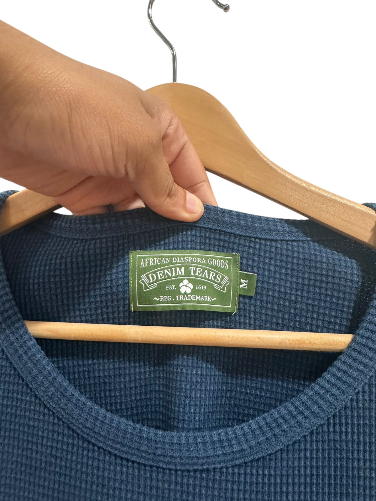 Denim Tears University Long Sleeve Thermal Navy