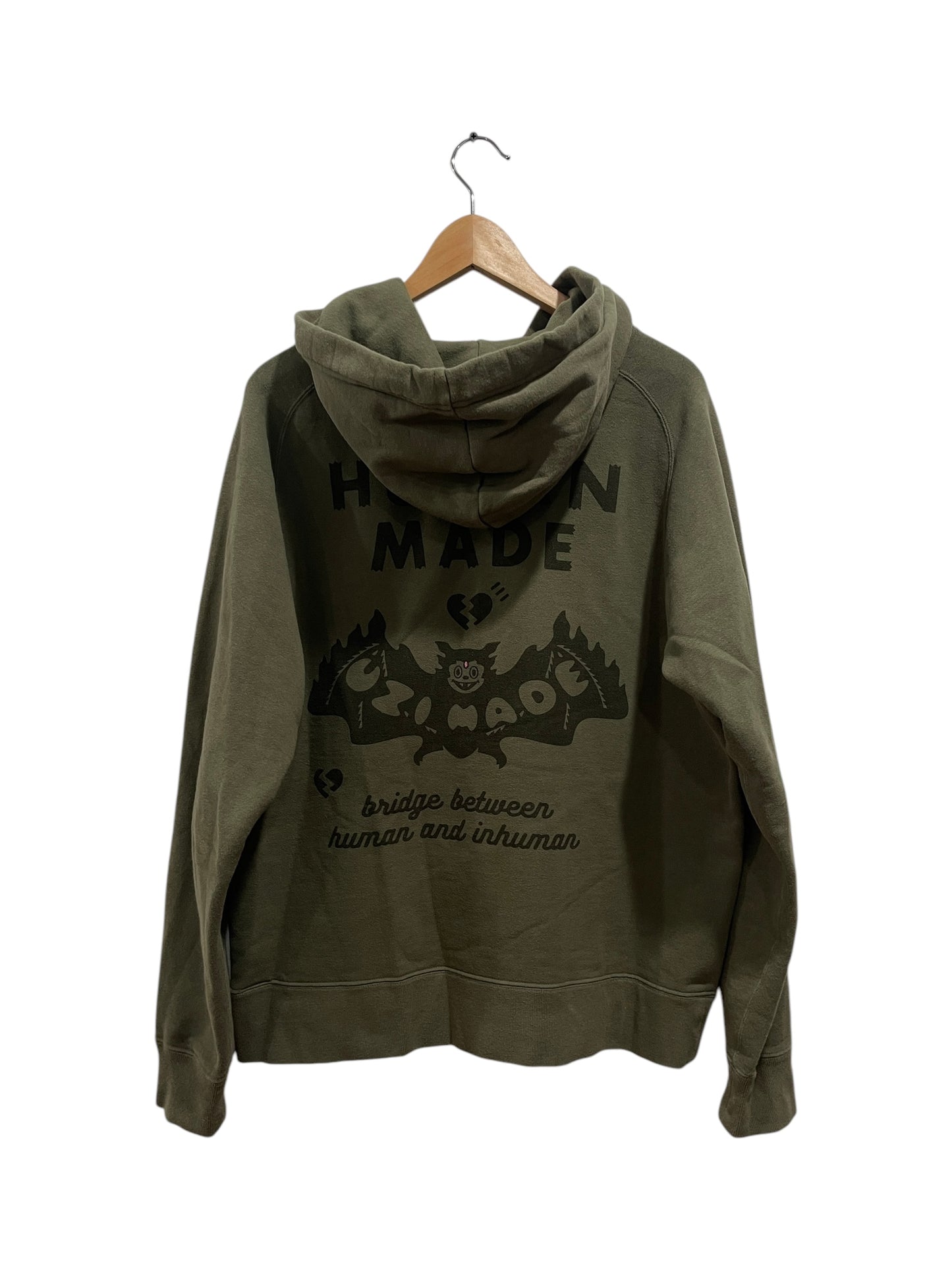 Human Made x Lil Uzi Vert Zip Up Hoodie Olive Drab