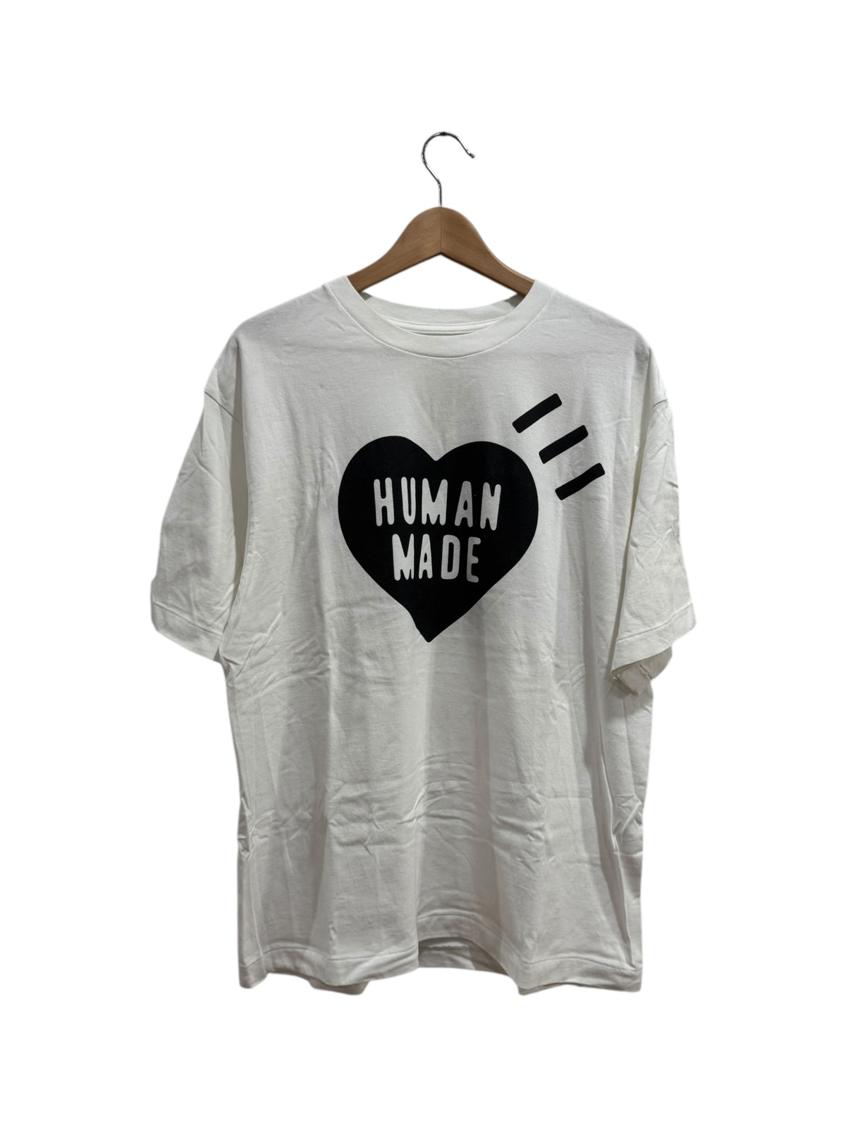 Human Made Heart Logo New Years Day Tee White