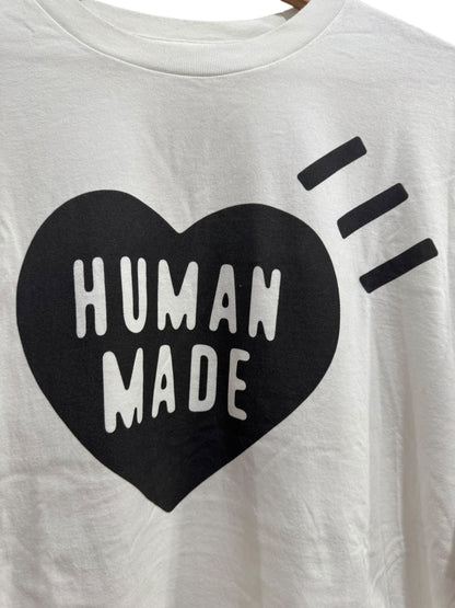 Human Made Heart Logo New Years Day Tee White