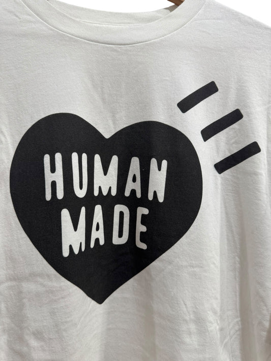 Human Made Heart Logo New Years Day Tee White