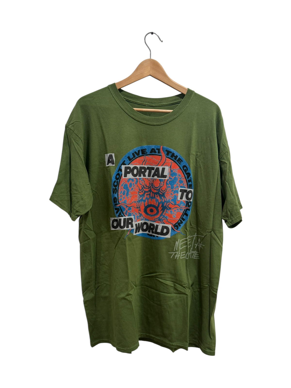 Travis Scott Rolling Loud New York Tee Olive Green