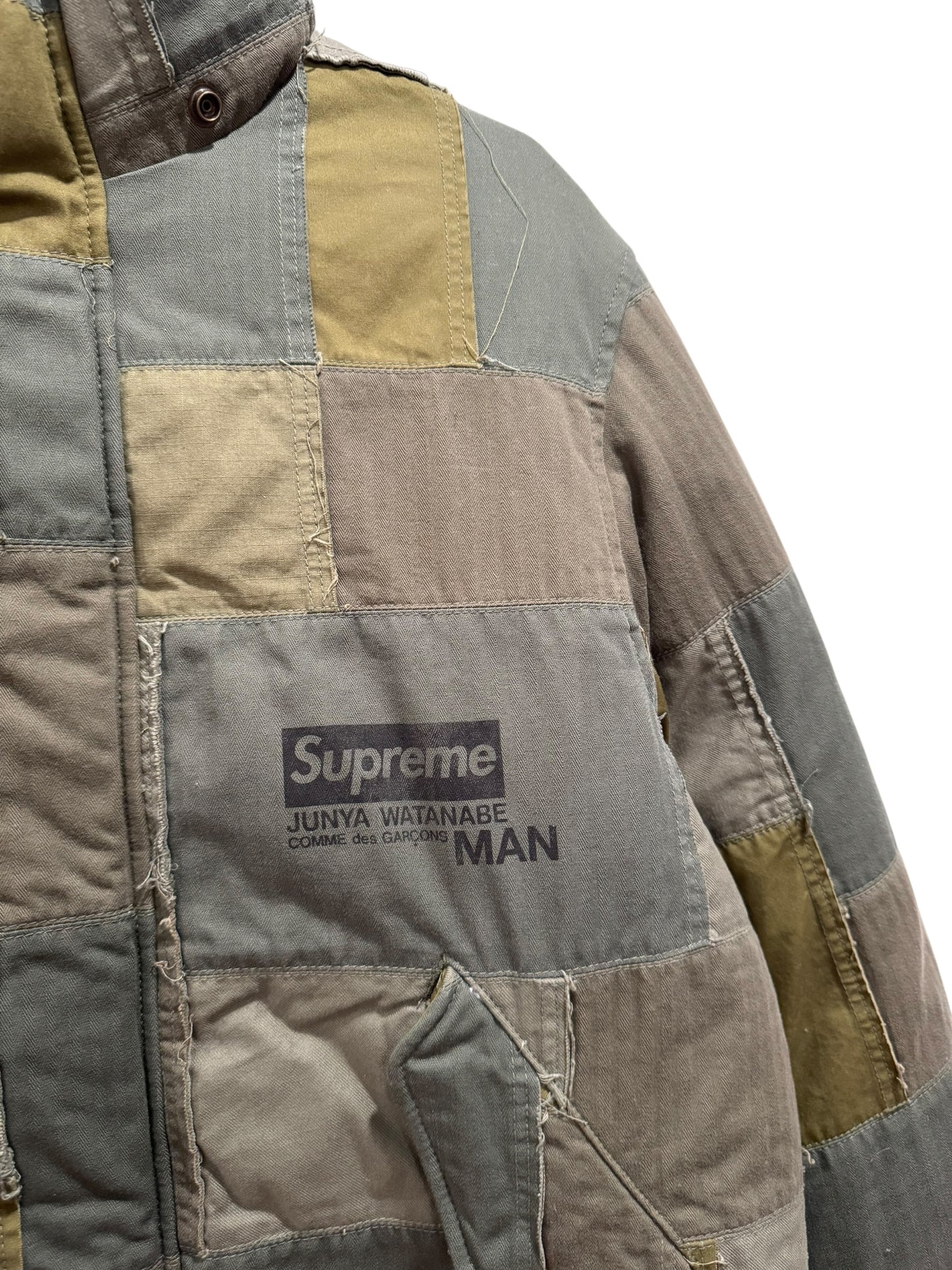 Supreme JUNYA WATANABE CDG MAN Patchwork Puffy Jacket