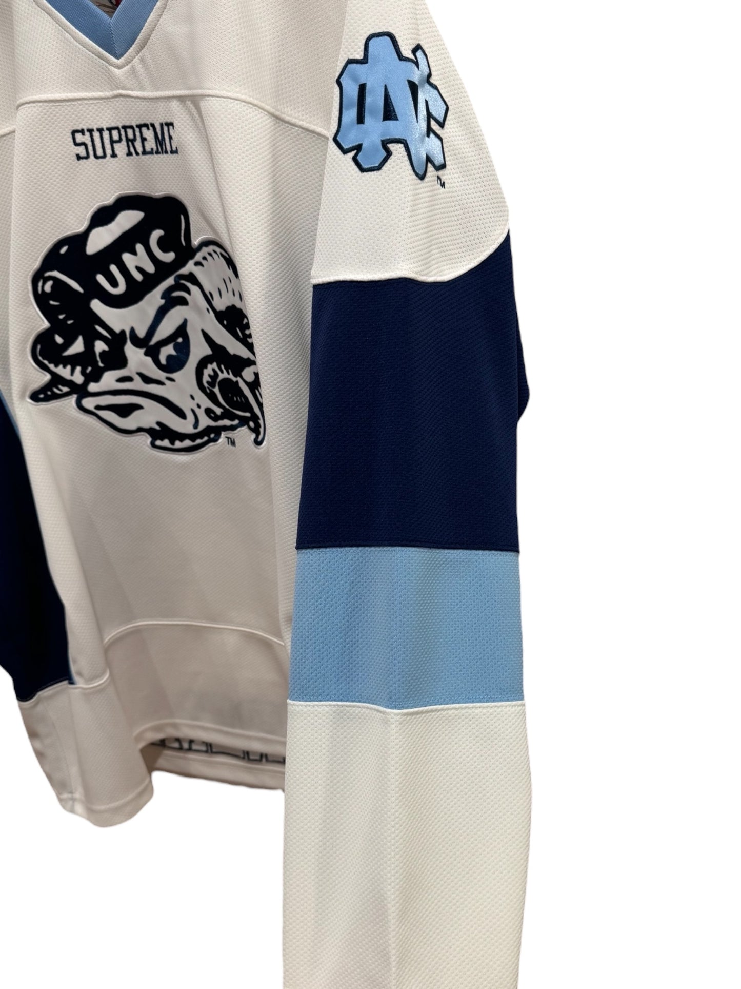 Supreme Mitchell & Ness NCAA Hockey Jersey UNC White