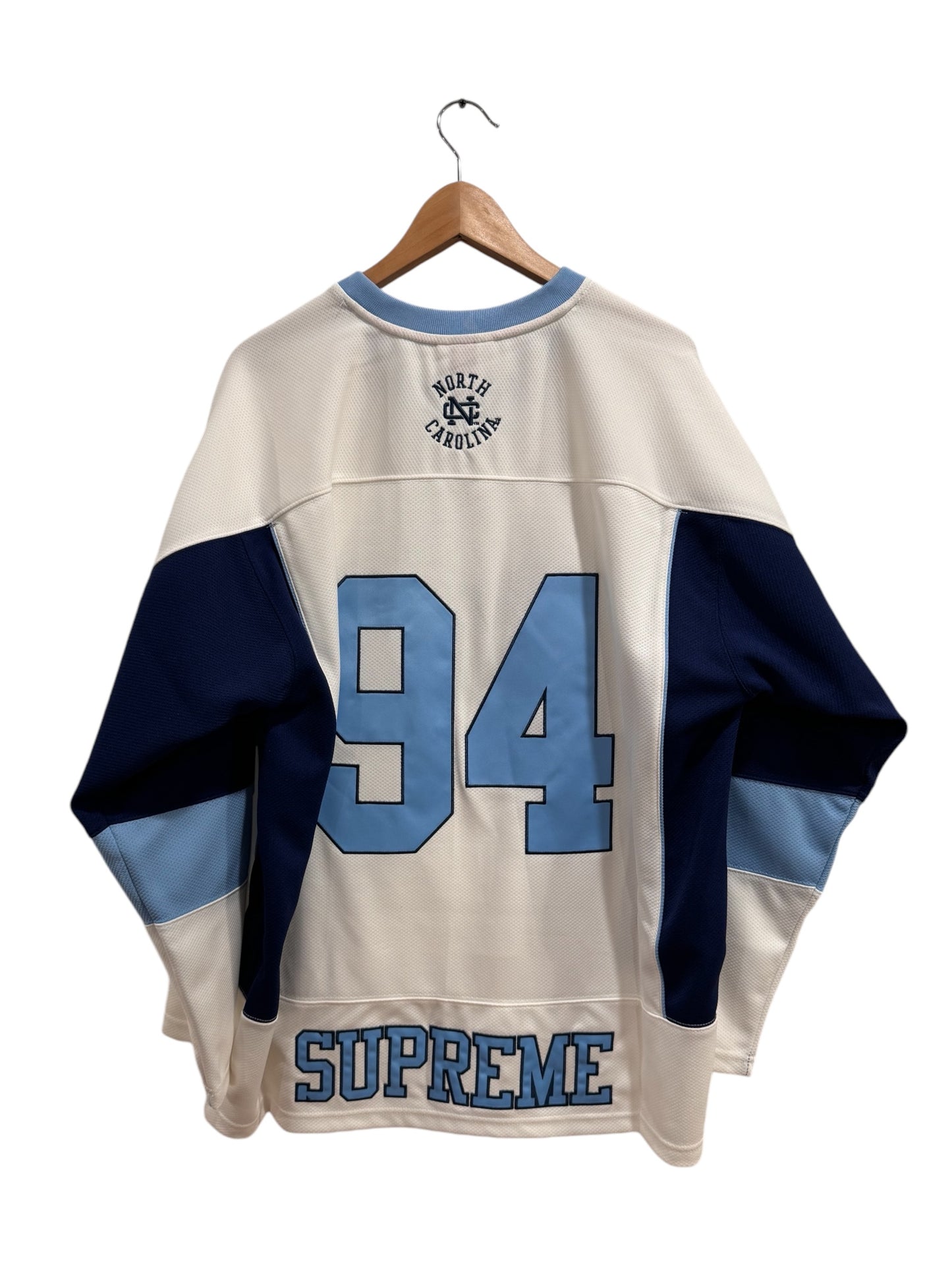 Supreme Mitchell & Ness NCAA Hockey Jersey UNC White