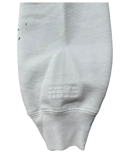 Supreme MM6 Maison Margiela Box Logo Zip Up Hooded Sweatshirt White