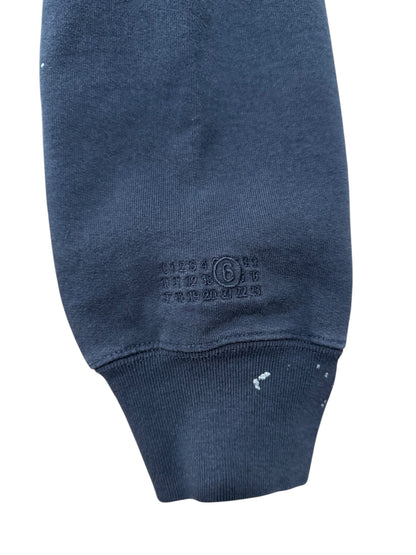 Supreme MM6 Maison Margiela Box Logo Zip Up Hooded Sweatshirt Navy
