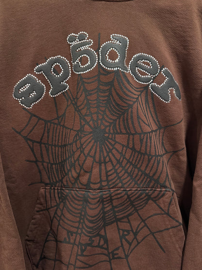 Sp5der ComplexCon Exclusive OG Web Hoodie Brown