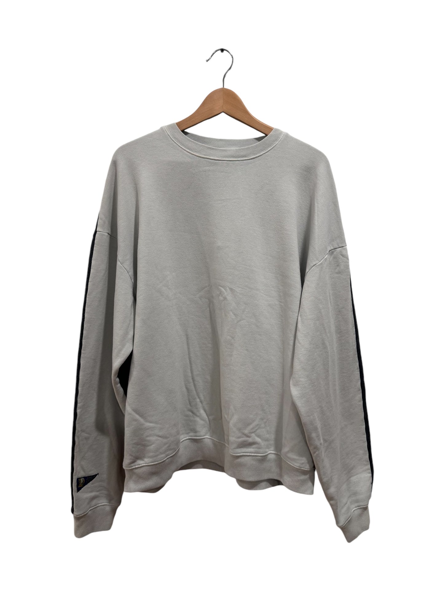 Kapital Two Tone Bone Fleece Crewneck Grey Black