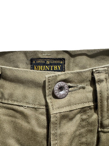 Kapital Bone 5P Okabilly Chino Pants Olive