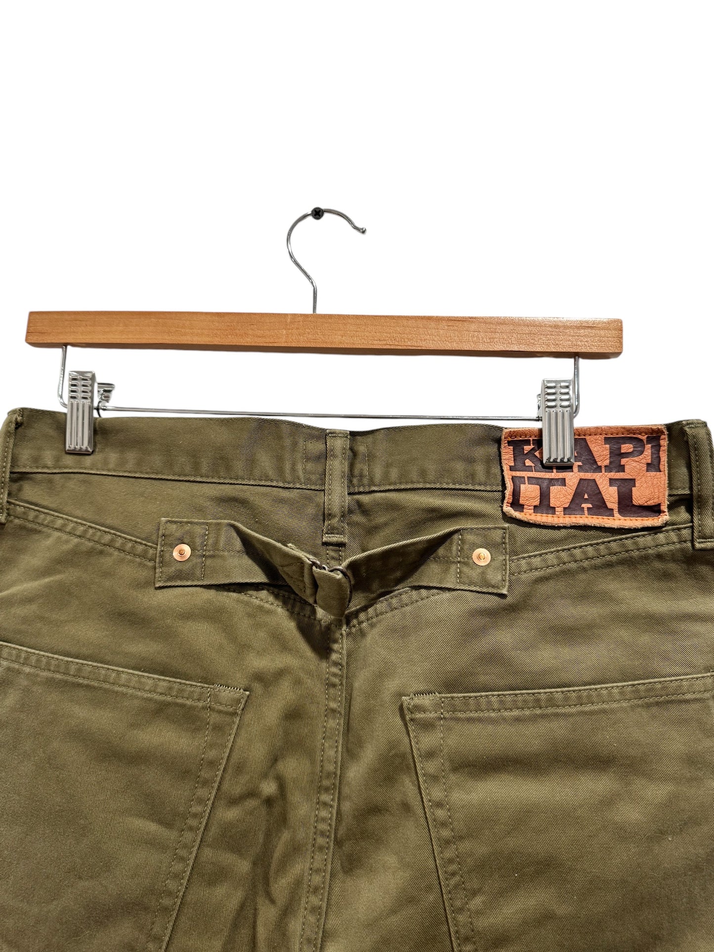 Kapital Bone 5P Okabilly Chino Pants Olive