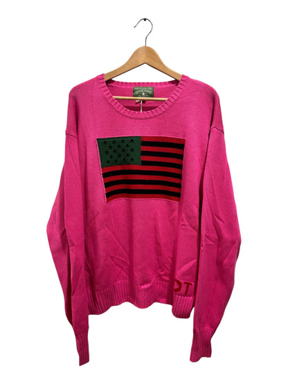 Denim Tears Tyson Beckford Flag Knitted Sweater Pink