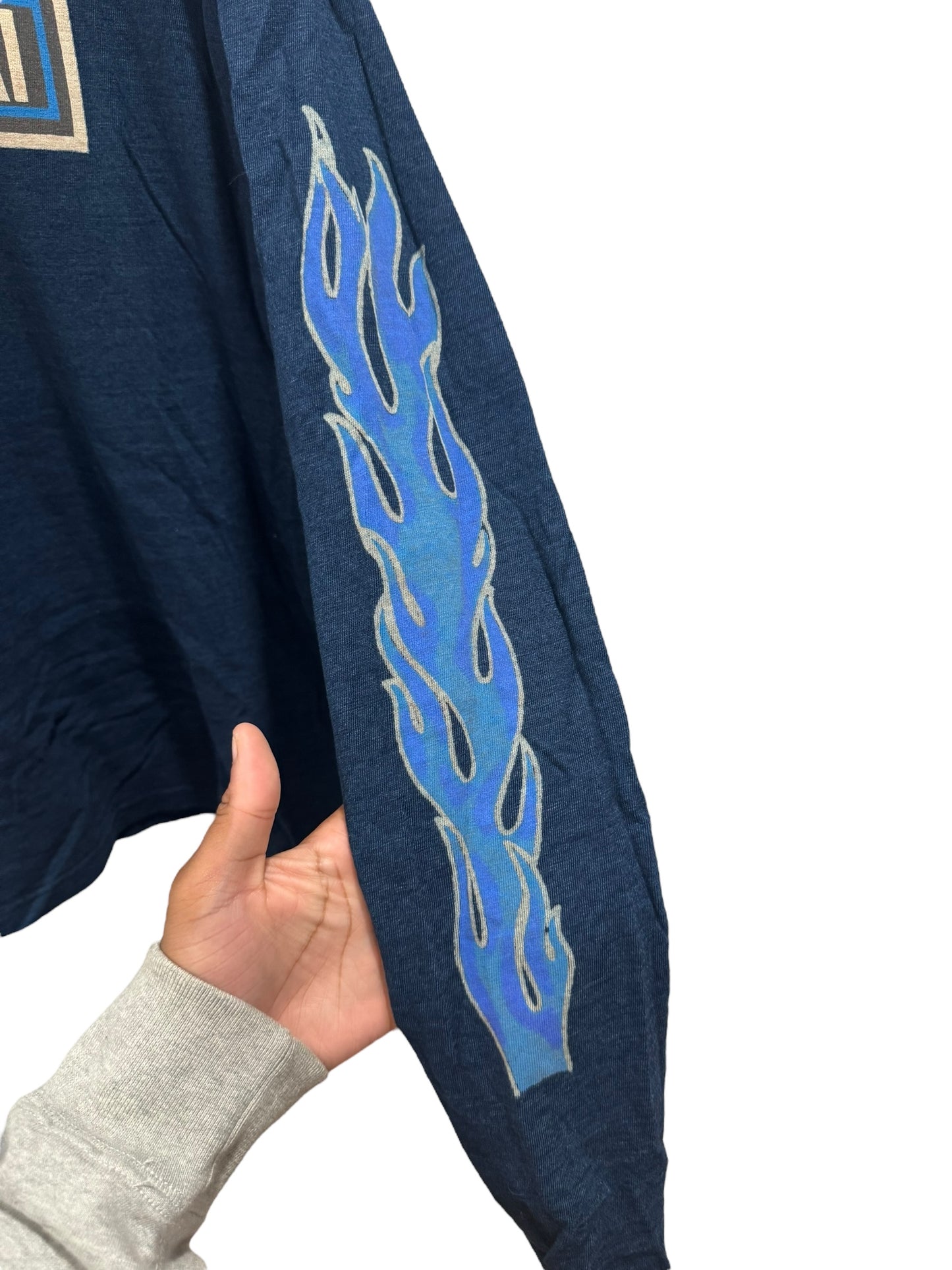 Kapital Harley Davidson Indigo Psycho Long Sleeve Tee Blue