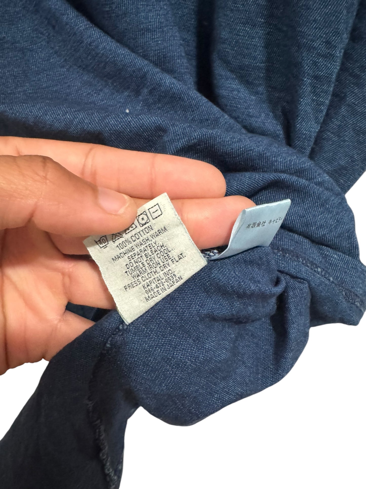 Kapital Harley Davidson Indigo Psycho Long Sleeve Tee Blue