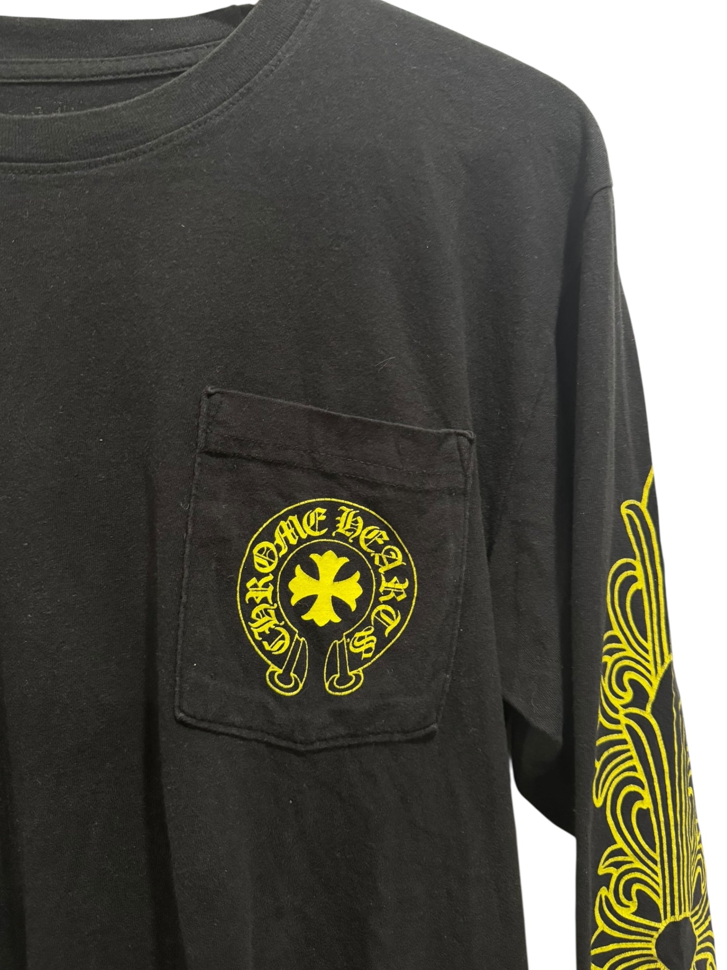 Chrome Hearts Hollywood Eye Chart Long Sleeve Black Neon
