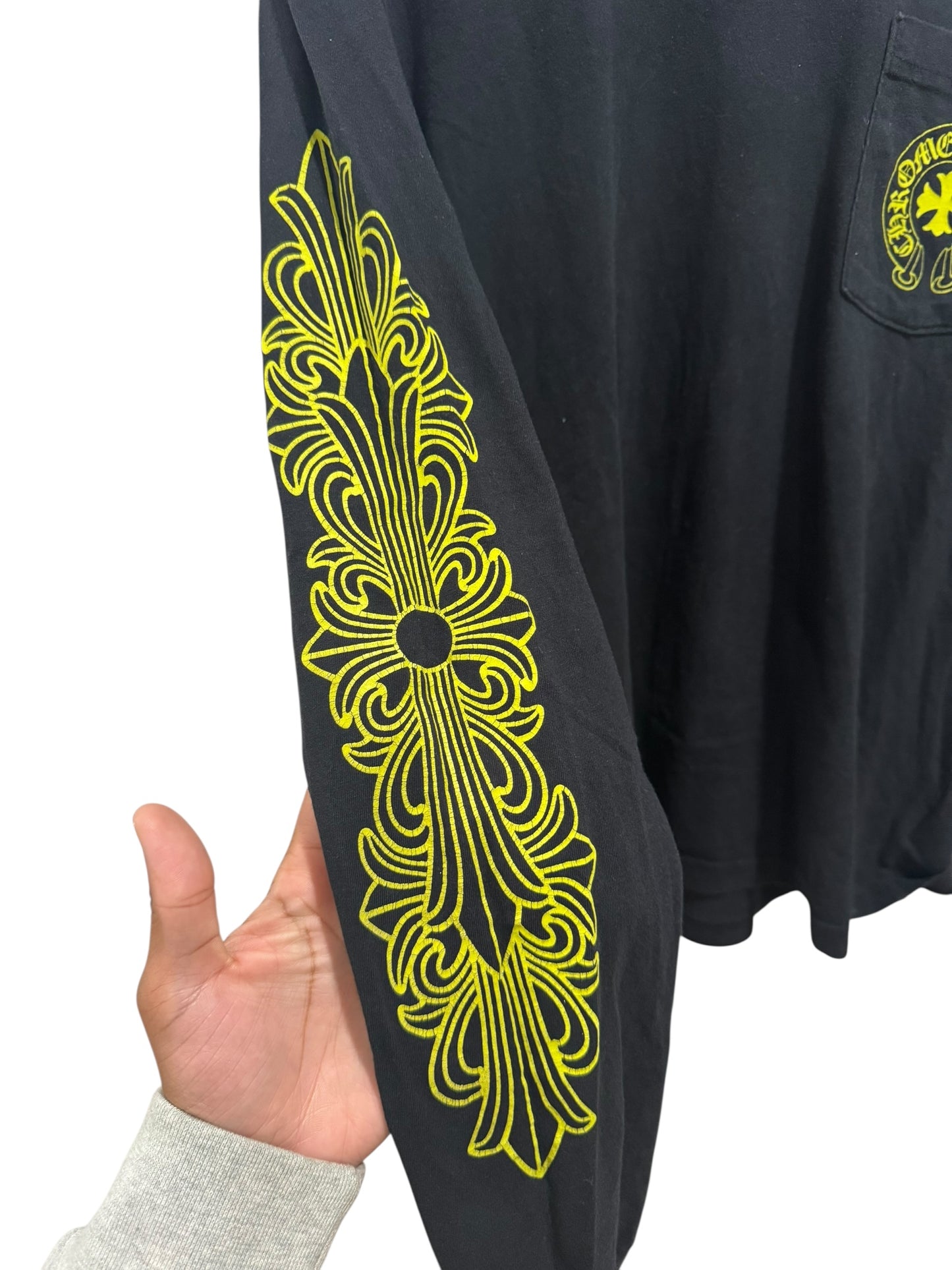 Chrome Hearts Hollywood Eye Chart Long Sleeve Black Neon