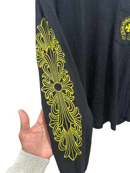 Chrome Hearts Hollywood Eye Chart Long Sleeve Black Neon