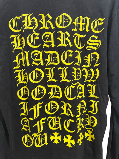 Chrome Hearts Hollywood Eye Chart Long Sleeve Black Neon