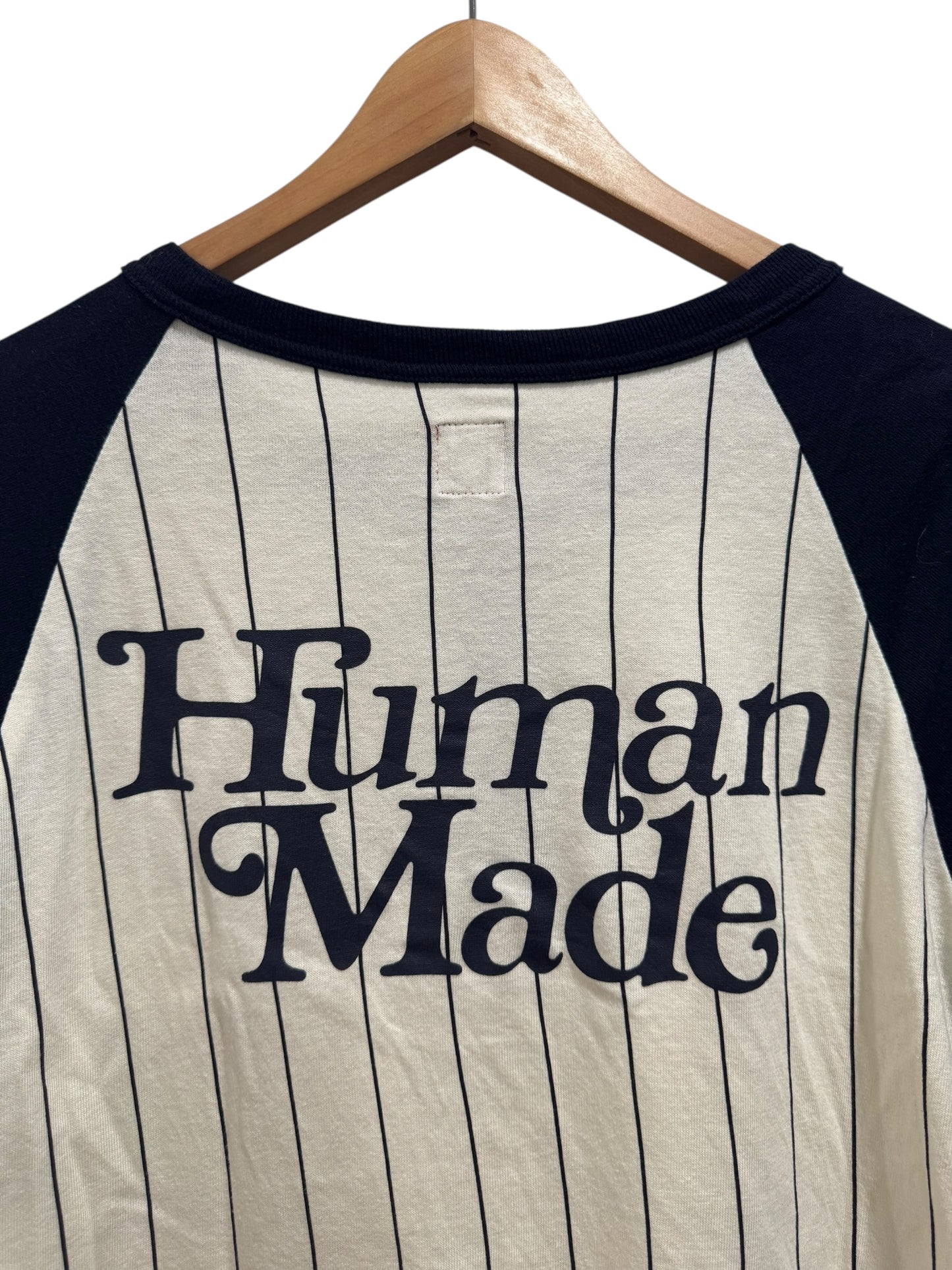Human Made x Girls Dont Cry Baseball Tee Cream Navy