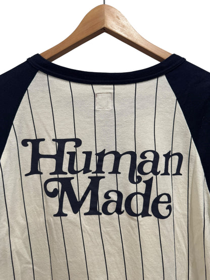 Human Made x Girls Dont Cry Baseball Tee Cream Navy