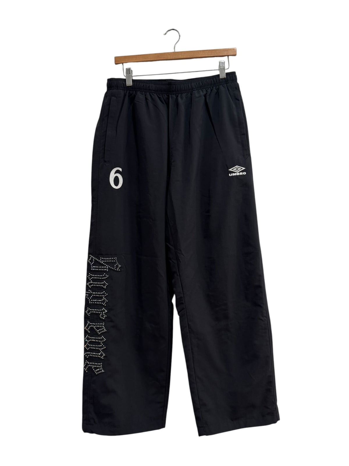 Supreme Umbro Rhinestone Track Pants Black