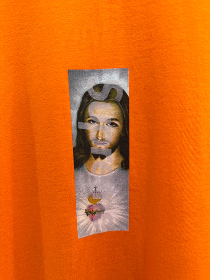Supreme Prayer Card Box Logo Tee Orange