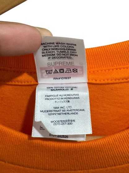Supreme Prayer Card Box Logo Tee Orange