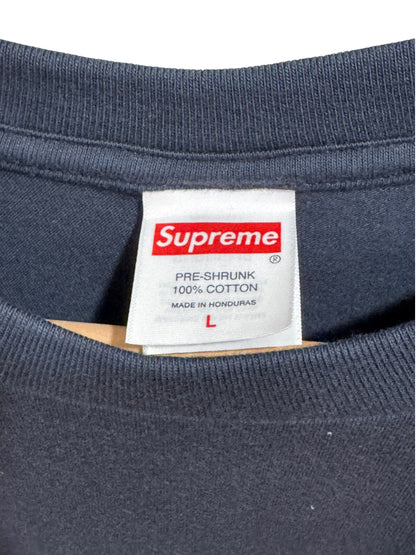 Supreme Prayer Card Box Logo Tee Navy