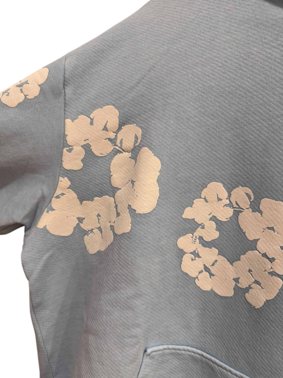Denim Tears Paris Exclusive Cotton Wreath Hoodie Sky Blue
