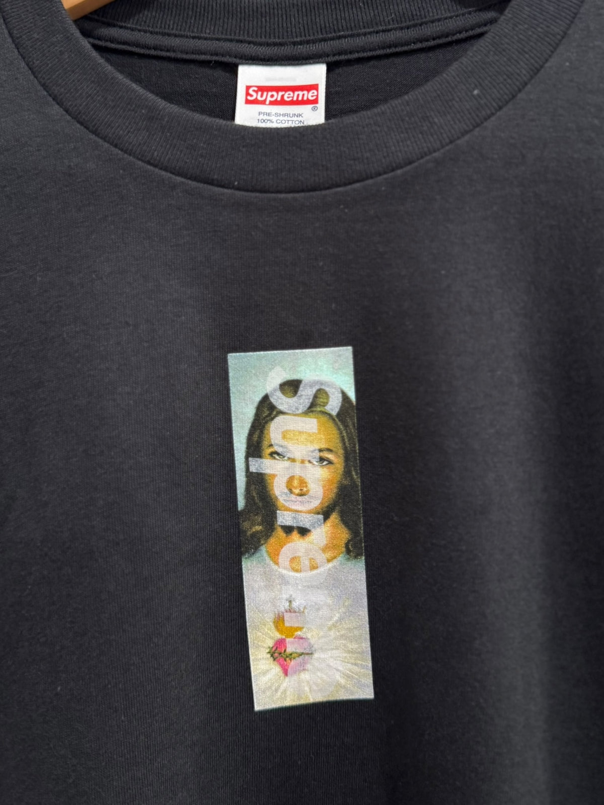 Supreme Prayer Card Box Logo Tee Black