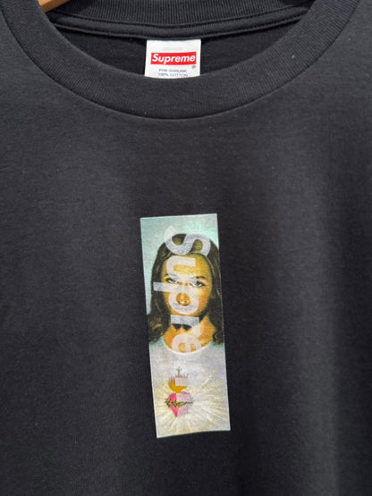 Supreme Prayer Card Box Logo Tee Black