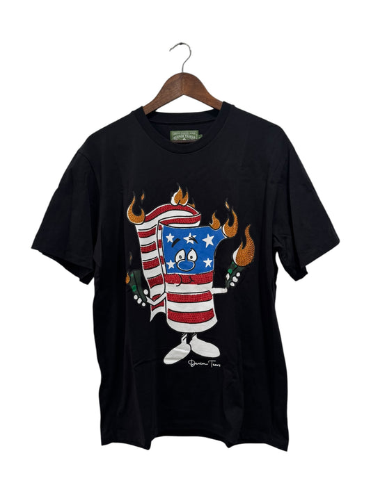 Denim Tears Firecracker Tee Black