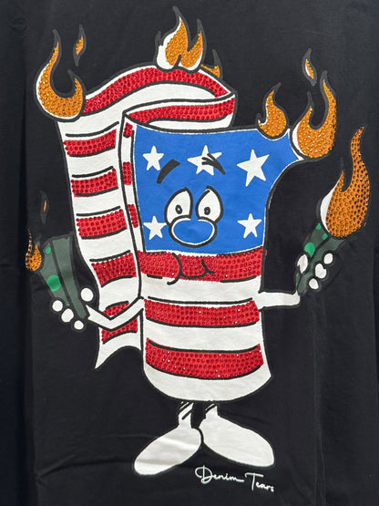 Denim Tears Firecracker Tee Black