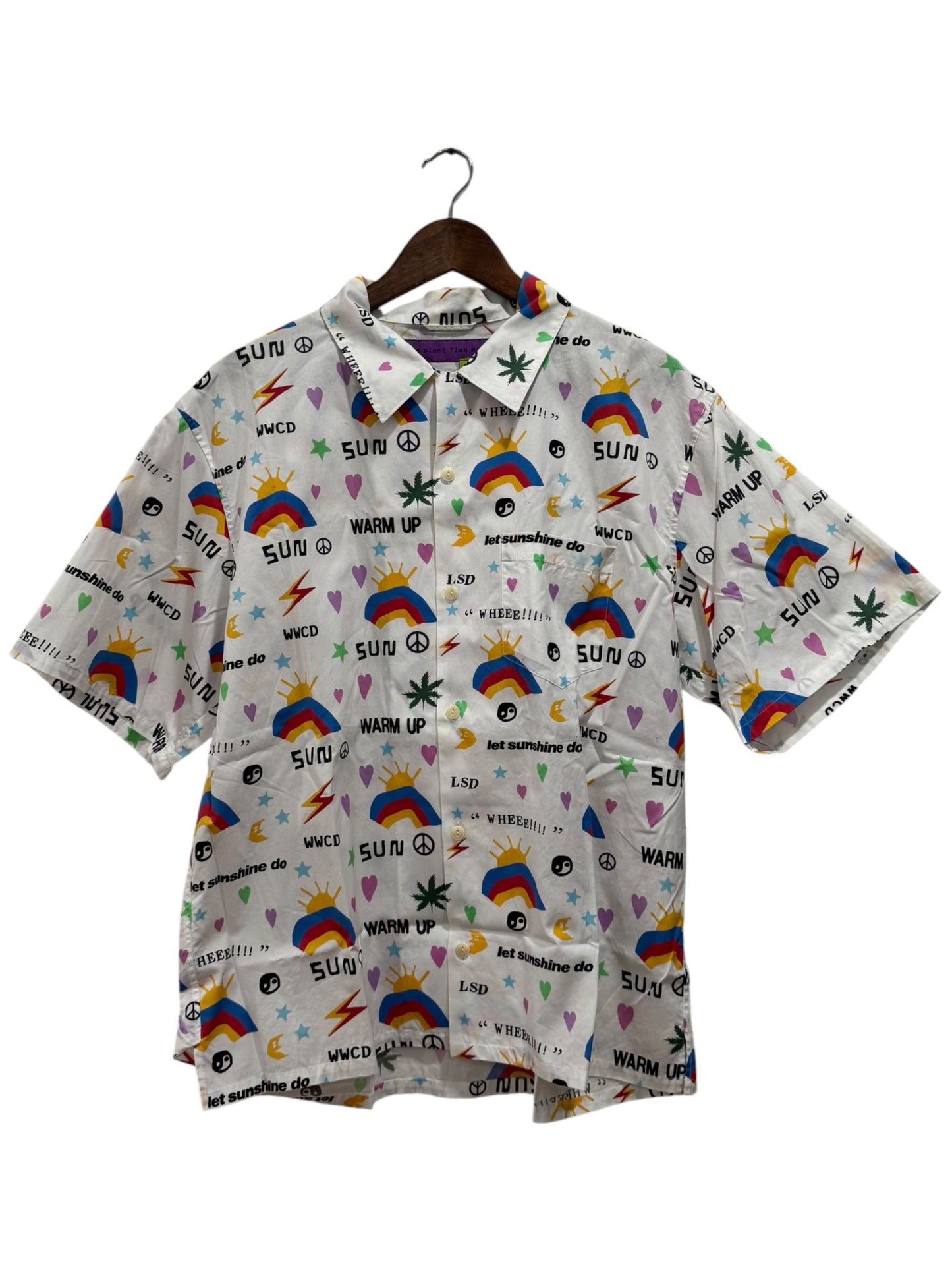 Cactus Plant Flea Market Crop Aloha LSD Shirt White