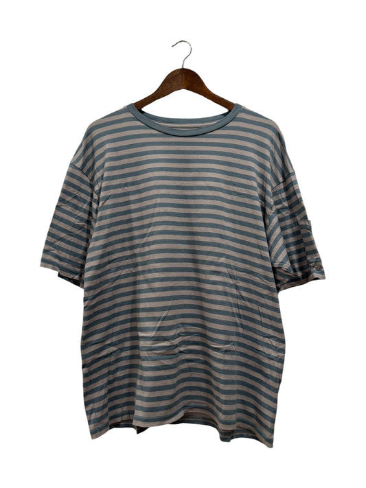 Needles Stripe Tee Blue Grey