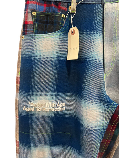 Better with Age x Pendleton Mixed Media Jeans Plaid