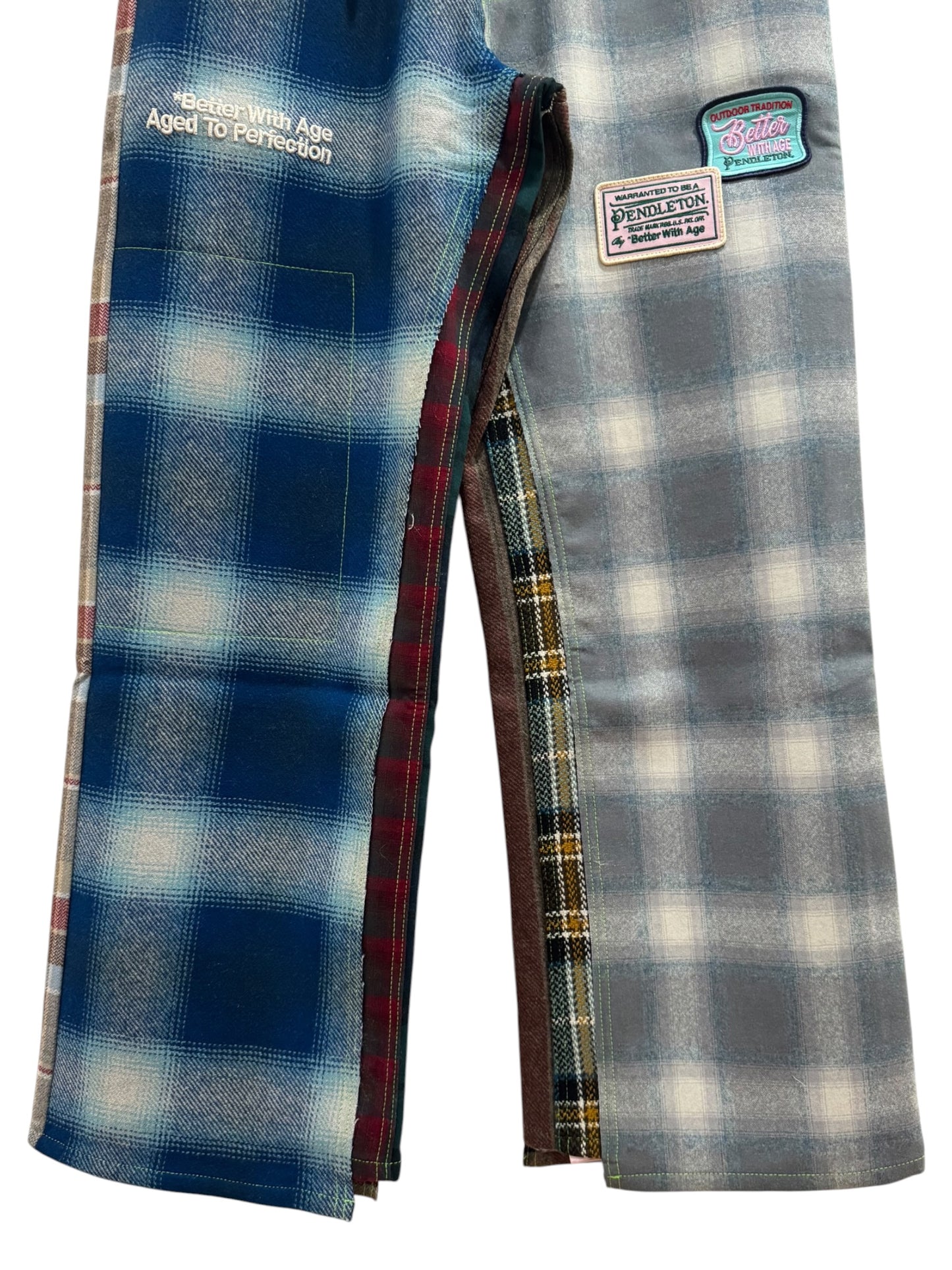 Better with Age x Pendleton Mixed Media Jeans Plaid