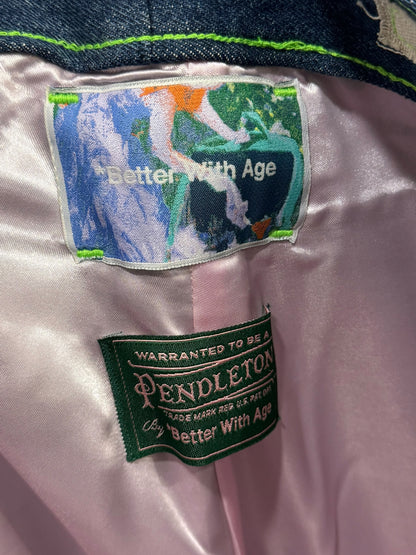 Better with Age x Pendleton Mixed Media Jeans Plaid