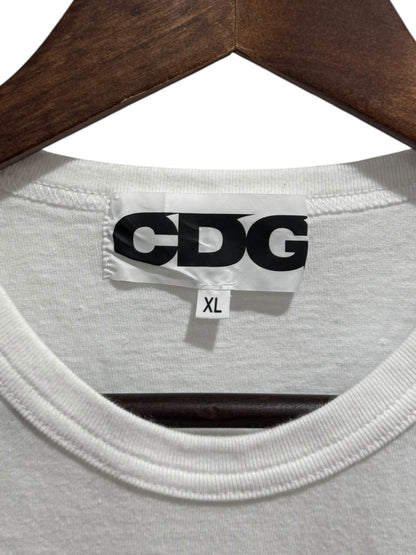 Cactus Plant Flea Market x CDG Smiley Face Be Kind Tee White