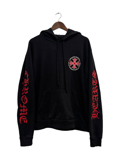 Chrome Hearts Made In Hollywood Plus Cross Hoodie Black Red