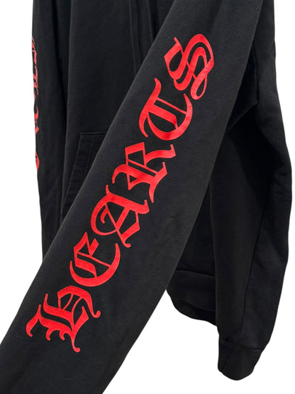 Chrome Hearts Made In Hollywood Plus Cross Hoodie Black Red