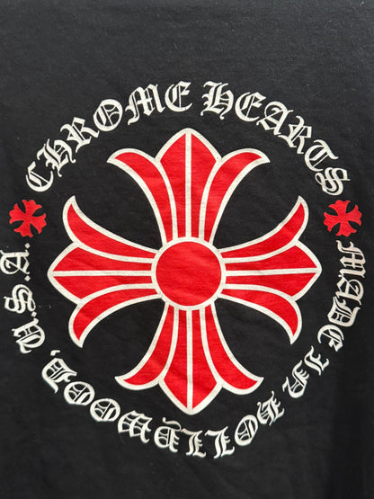 Chrome Hearts Made In Hollywood Plus Cross Hoodie Black Red